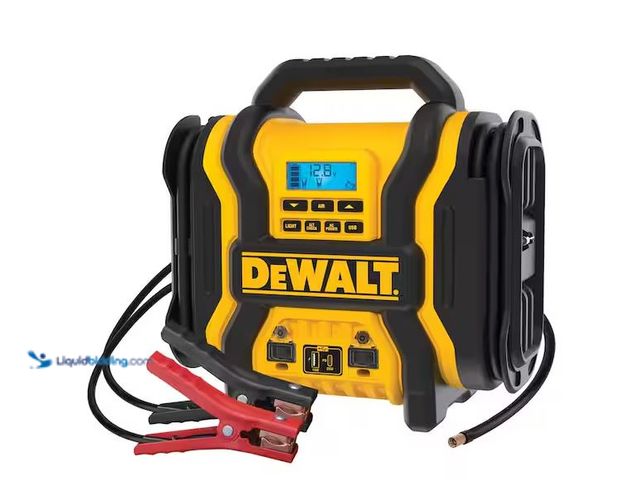 Lot 49-1576925 - DEWALT Portable Power 2000 Peak Amp Jump Starter w/Digital Compressor Model # DXAEPS14, Slightly Use...