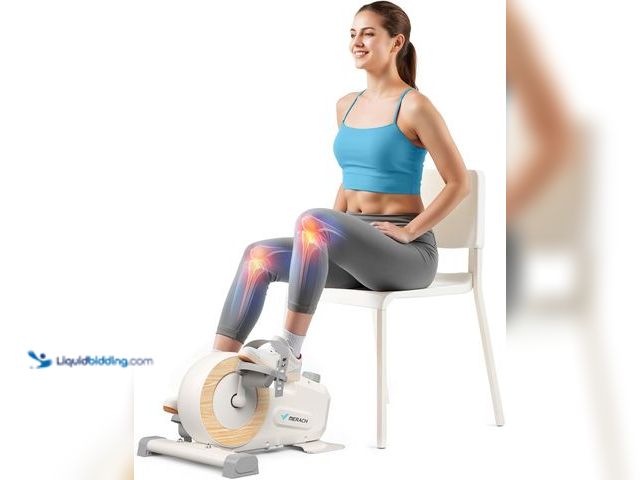 Lot 49-5410289 - Under Desk Bike Pedal Exerciser, Quiet Magnetic Mini Exercise Bike with MERACH App for Arm, Leg Reco...