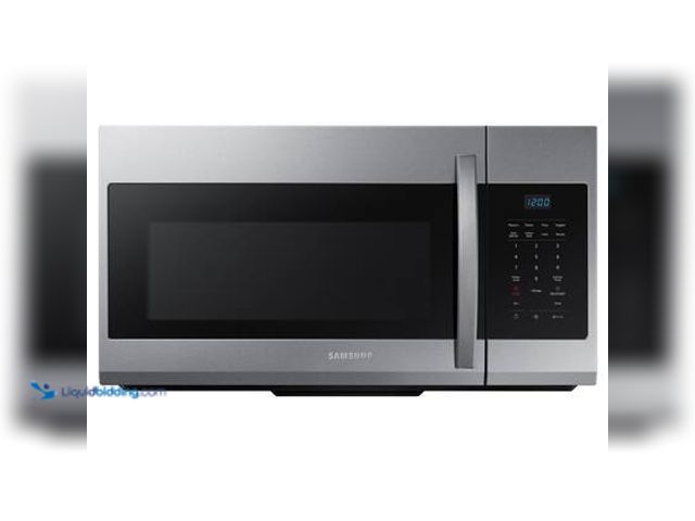 Lot 49-5549807 - Samsung 30 in. 1.7 cu. ft. 1000 W Fingerprint Resistant Stainless Steel Over-the-Range Microwave. Mo...