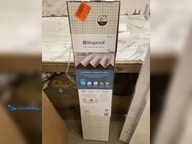 Lot 49-5551476 - Lifeproof 100 sq. ft. 3.9 ft. x 25.7 ft. x 0.059 in. Universal Underlayment for QuicTile, Vinyl Plan...