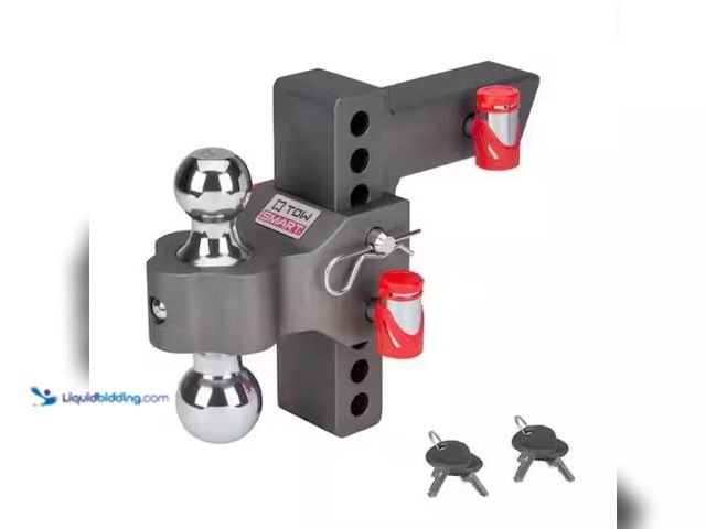 Lot 49-3470833 - TowSmart Class V, 12,500 lbs. 6 in. Drop to 6 in. Rise, Adjustable Trailer Hitch Dual Ball Mount, Mo...