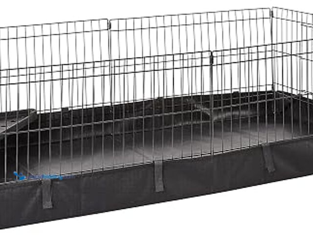Lot 49-1622884 - AmazonBasics Canvas Bottom Small Habitat Pet Cage - 47 x 14 x 24 Inches, Black, Model # B07KB4C1QS, ...