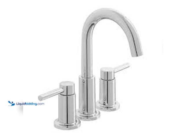 Lot 49-5411965 - Glacier Bay Dorind 8 in. Widespread Double-Handle High-Arc Bathroom Faucet in Polished Chrome. Model...