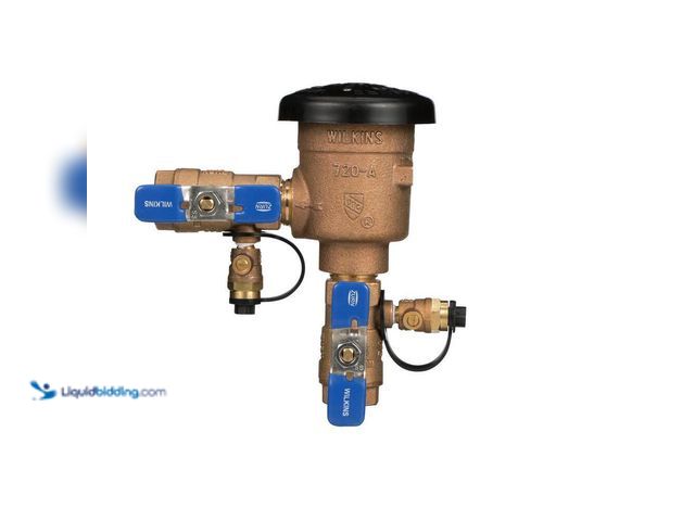 Lot 49-5520685 - Wilkins
3/4 in. 720A Pressure Vacuum Breaker Assembly. Model # 34-720A. Used slightly