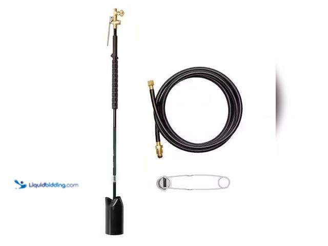 Lot 49-5573255 - Bernzomatic
Firestarter Blaze Torch Compatible with 20 lb. Propane Tank with Adjustable Wide Brush ...