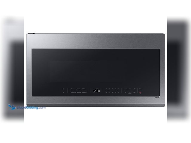 Lot 49-5410440 - Samsung Over-the-Range Microwave 2.1 cu. ft. with Wi-Fi in Fingerprint Resistant Stainless Steel. [M...