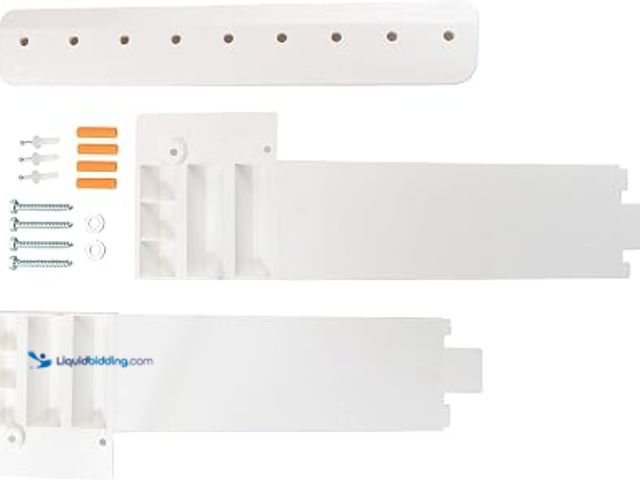 Lot 49-3631503 - JS Jackson Supplies Tehila White Wall Mounting Kit for Utility Sink, Floating Sink Converter for Lau...
