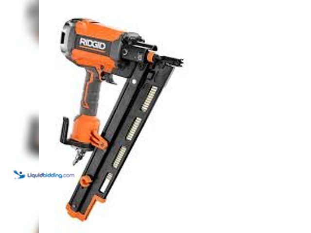 Lot 49-5461214 - RIDGID Pneumatic 21-Degree 3-1/2 in. Round Head Framing Nailer. Model # R350RHF. Unused