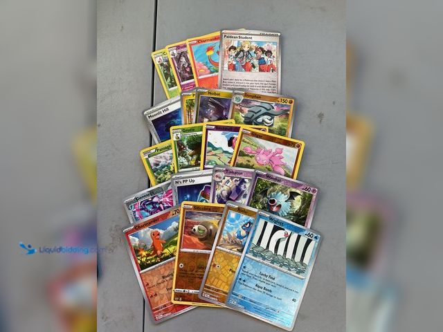 Lot 49-1811393 - COLLECTIBLE 20 REVERSE HOLO SHINY POKEMON CARDS FROM VARIOUS YEARS AND TYPES