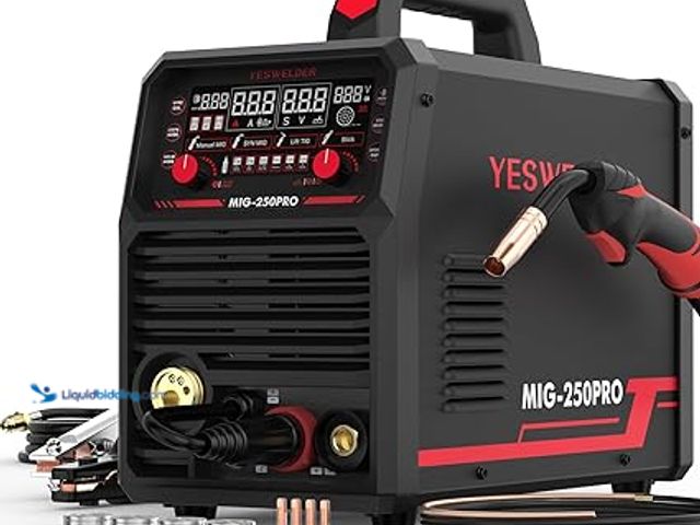 Lot 49-5479116 - YESWELDER MIG-250PRO Aluminum MIG Welder, 250A 110V/220V Advanced Digital Display, MIG/Pulsed MIG/Fl...