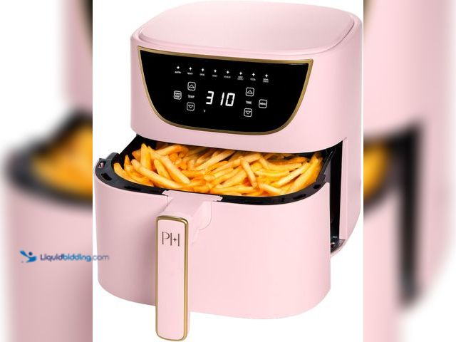 Lot 49-5543755 - Paris Hilton 6-Quart Air Fryer, Nonstick Basket Made Without PFAS, Touchscreen, 8-in-1 (Fry, Roast, ...