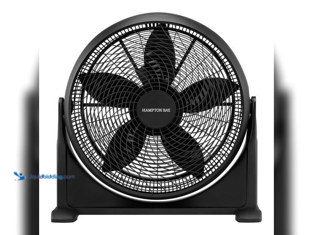 Lot 49-5435347 - Hampton Bay
20 in. 3 Speeds Floor Fan in Black with 90° Adjustable Tilt and Built in Carry Handle U...
