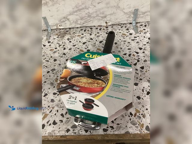 Lot 49-5446896 - Cuisinart - 10" Frittata Nonstick Skillet Set - Red. Item is used.