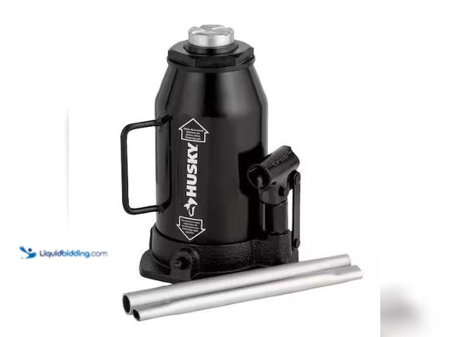 Lot 49-1569537 - Husky 20-Ton Hydraulic Bottle Car Jack, Model # HPL20B, Used.  Ref#HDPA0115