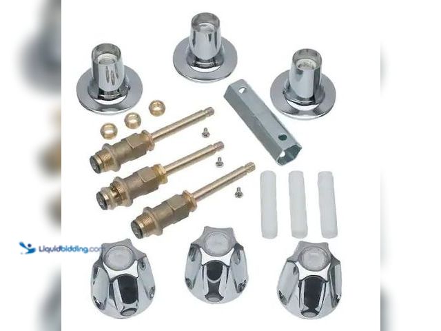 Lot 49-5486923 - DANCO
3-Handle Tub and Shower Wall Mount Trim Kit for Price Pfister Verve Faucets in Chrome (Valve ...