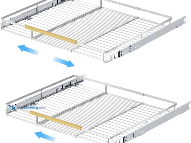 Lot 49-5416021 - Expandable Pull Out Sliding Drawers for Cabinets, Heavy Duty Slide Out Cabinet Organizer Basket, Pul...