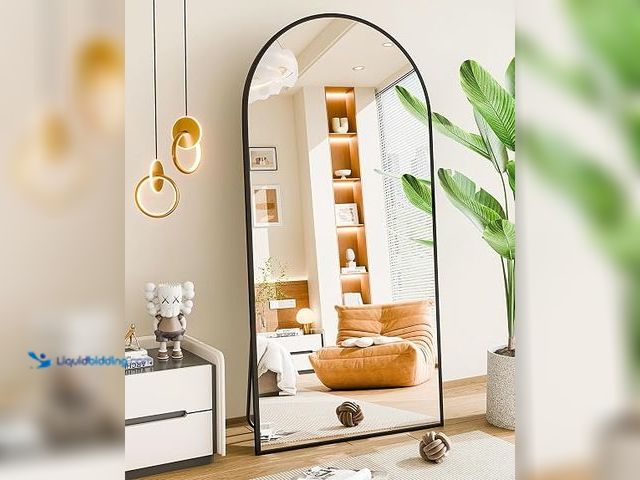 Lot 49-3631191 - 71"x32" Floor Mirror Full Length, Arched Full Length Mirror with Stand, Large Full Body Mirrors for ...