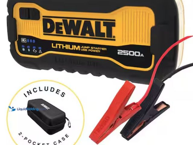 Lot 49-2005877 - DEWALT 2500 Peak Amp Lithium Jump Starter with USB Power Bank and Carrying Case, Model # DXAELJ25C, ...