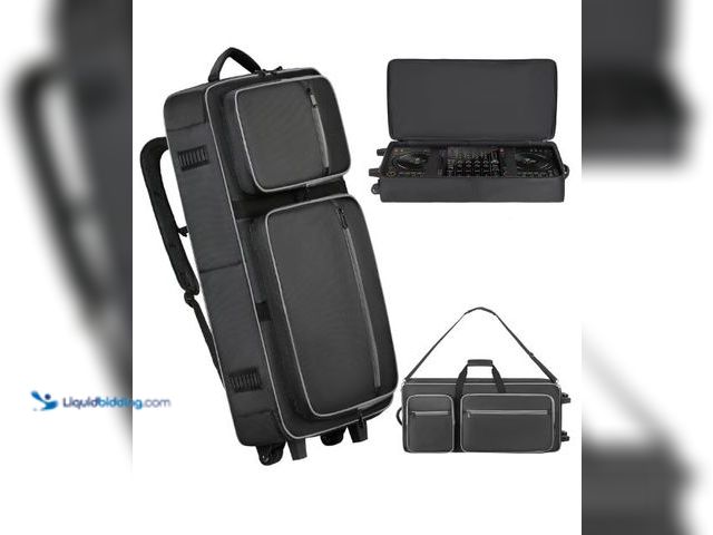 Lot 49-5436399 - DJ Controller Soft Case with Wheels Compatible with DDJ-RZ/DDJ-SZ/XDJ-XZ, DJ Soft Case DJ Bag with M...