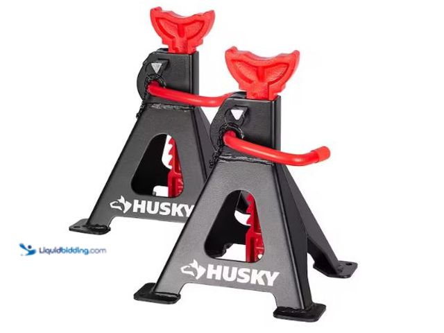 Lot 49-1630628 - Husky 3 Ton Jack Stands Model # HPL4124N-TD-CM, Unused, Has Attachments  Ref#Bin0730