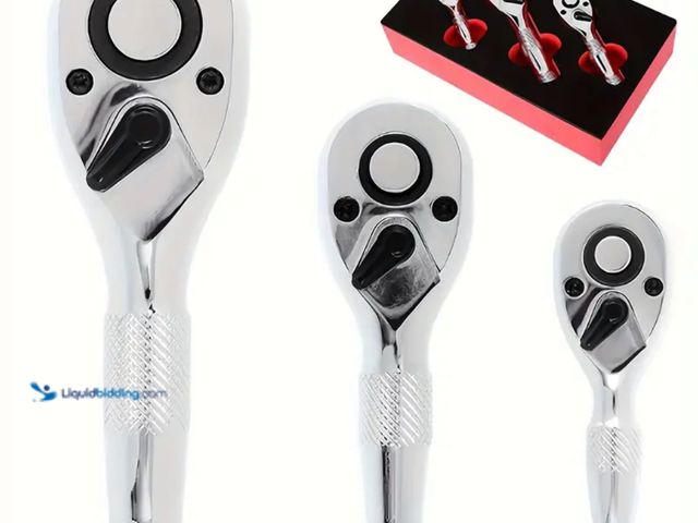 Lot 49-1805017 - New Short Ratchet Wrench Set (3PCS)
