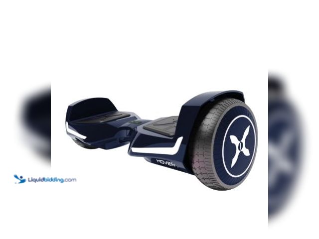 Lot 49-5538857 - Hover-1 Evolution Hoverboard for Children, LED Headlights, 6 mph Max Speed, Midnight Blue. Used with...