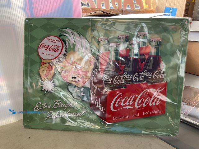 Lot 49-5450199 - null NEW METAL COLLECTOR SIGN “COCA-COLA” MEASURES APPROXIMATELY 12 INCH BY 16 INCH
