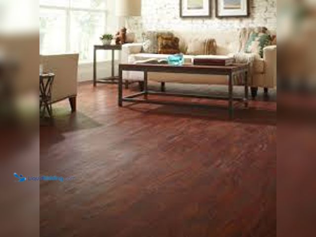 Lot 49-5407098 - Approx 280 Sq ft - TrafficMaster Cherry 4 MIL x 6 in. W x 36 in. L Grip Strip Water Resistant Luxury...