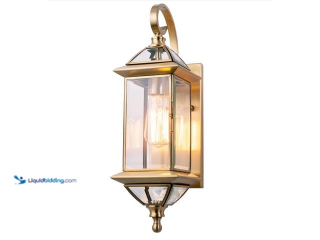 Lot 49-3480473 - GAZELIGHTING Copper Outdoor Lights Wall Mount 18.5" H Porch Light Oil Rubbed Brass Exterior Light Fi...
