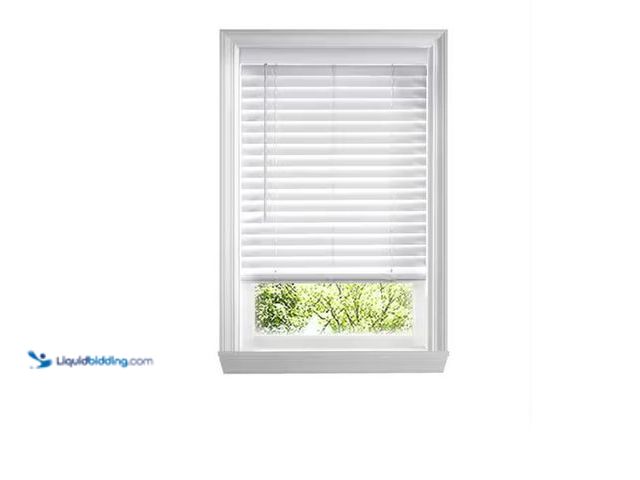 Lot 49-1573800 - Lot of (2) Home Decorators Collection White Cordless Faux Wood Blinds for Windows with 2 in. Slats -...