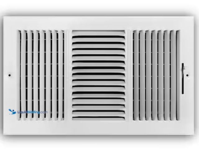 Lot 49-3631061 - Lot of (2) Everbilt 14 in. x 8 in. 3-Way Steel Wall/Ceiling Register in White, Model # E103M14X08, U...
