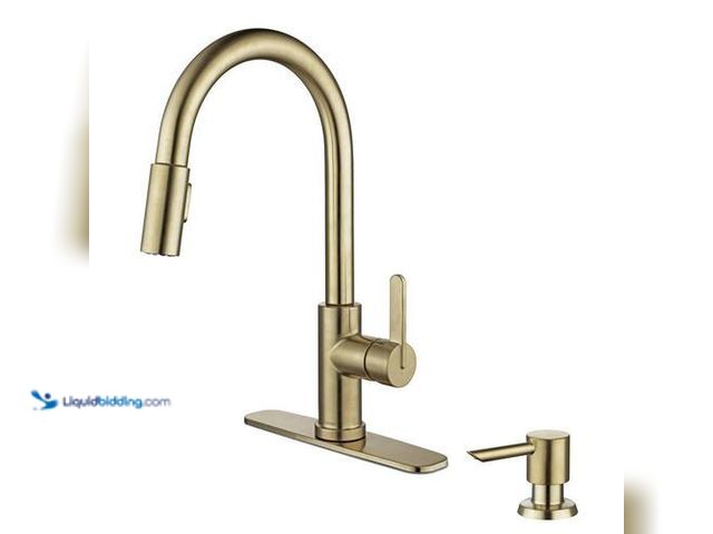 Lot 49-3617621 - Glacier Bay Paulina Single Handle Pull Down Sprayer Kitchen Faucet with TurboSpray, FastMount and So...