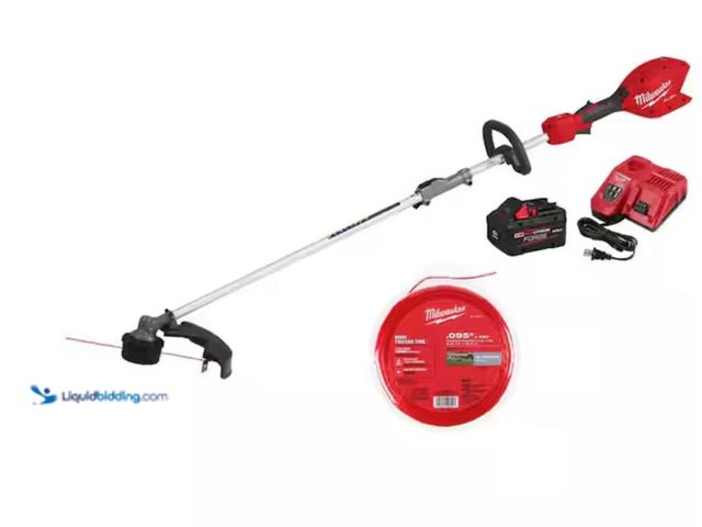 Lot 49-2006297 - Milwaukee M18 FUEL 18V 16 in. Brushless Cordless Battery Powered QUIK-LOK String Trimmer 8.0 Ah FORG...