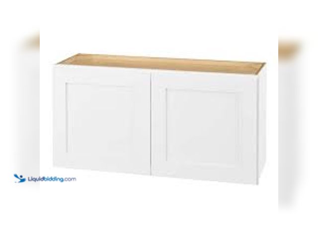 Lot 49-5485926 - Hampton Bay Avondale 36 in. W x 12 in. D x 18 in. H Ready to Assemble Plywood Shaker Wall Bridge Kit...