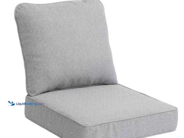 Lot 49-2004497 - Hampton Bay 24 in. W x 24 in. D CushionGuard Deep Seat Universal Outdoor Lounge Chair Cushion in Sto...