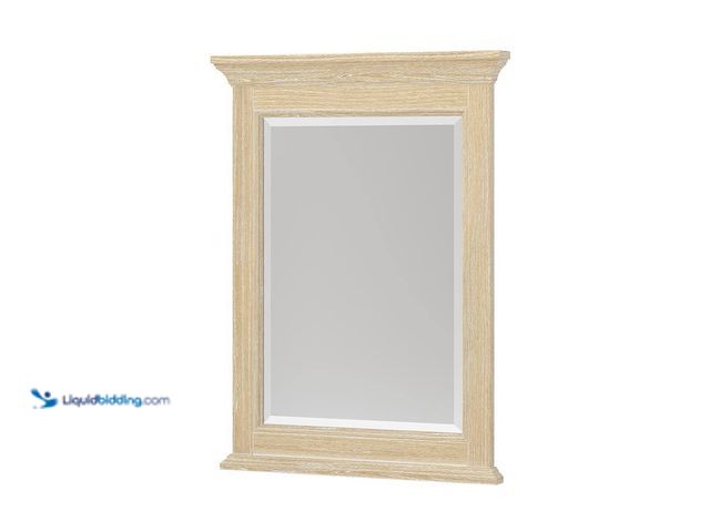 Lot 49-5453587 - CRAFT + MAIN Brantley 24 in. W x 32 in. H Rectangular Single Wood Framed Beveled Edge Wall Mount Bat...