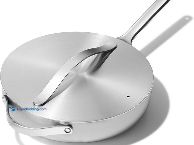 Lot 49-5429167 - Caraway Stainless Steel Sauté Pan (4.5 Qt) - 5-Ply Stainless Steel - Oven Safe & Stovetop Agnostic -...