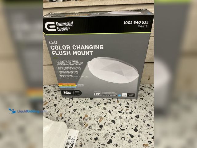 Lot 49-5485098 - Commercial Electric 16 in. Diamond Shape Entryway Light LED Flush Mount Ceiling. Model #54451691. Ne...