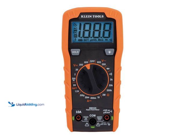 Lot 49-5409112 - Klein Tools
600-Volt Digital Multi-Meter, Manual-Ranging New