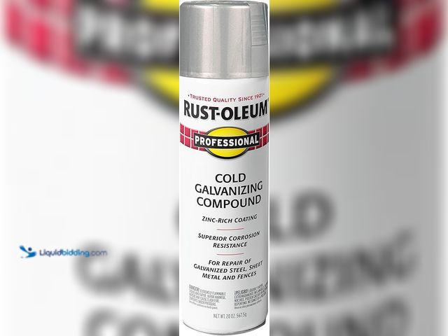 Lot 49-5411510 - 6-Pack of 20 oz Rust-Oleum Brands 7585838 Cold Gray Professional Galvanizing Compound Spray. Model: ...