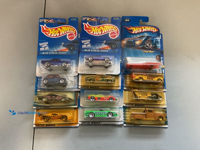 Lot 49-1505377 - COLLECTIBLE AMAZING LOT OF 12 ASSORTED HOT WHEEL 1/64 SCALE DIECAST CARS FROM VARIOUS YEARS AND TYPE...