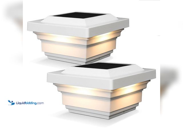 Lot 49-5547992 - CLASSY CAPS
Regal 4 in. x 4 in. Outdoor White Vinyl LED Solar Post Cap (2-Pack). Model # SLO78W. Un...