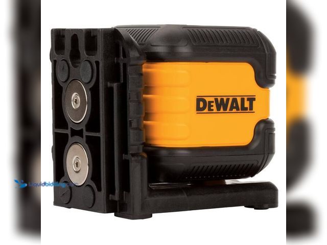 Lot 49-5543964 - DEWALT 55 ft. Green Self-Leveling Cross Line Laser Level with (2) AA Batteries & Case, Model # DW088...