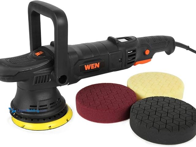 Lot 49-2001200 - WEN Dual Action Polisher, 5-Inch Professional Grade, 8-Amp with Paddle Switch, 15mm Throw and LED Di...