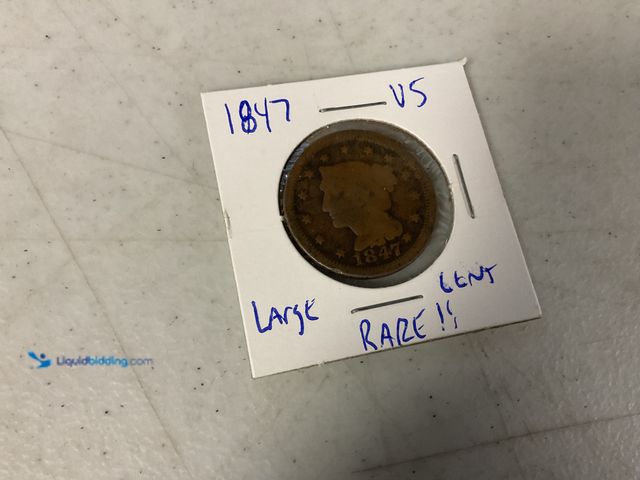 Lot 49-1811323 - 1847 US LARGE CENT RARE!