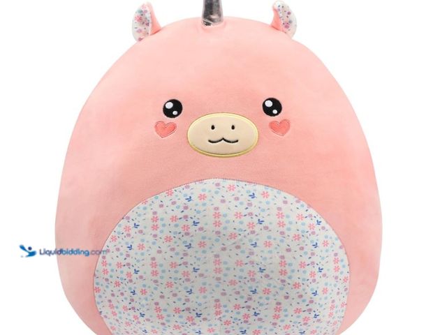 Lot 49-3431503 - Mushymallow 20-Inch Large Unicorn Plush Pillow with Floral Belly Cute Soft Hugging Plush Toy Jumbo S...