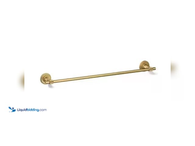 Lot 49-3639416 - KOHLER Torrington 24 in. Wall Mounted Single Towel Bar in Vibrant Brushed Moderne Brass, Model: R347...
