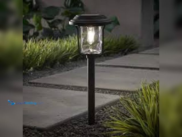 Lot 49-5448942 - QTY 6 - Hampton Bay Laurelview 14 Lumen Black LED Weather Resistant Outdoor Solar Path Light with Gl...