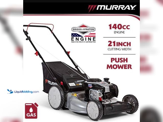 Lot 49-5543619 - Murray
21 in. 140 cc Briggs and Stratton Walk Behind Gas Push Lawn Mower with Height Adjustment and...