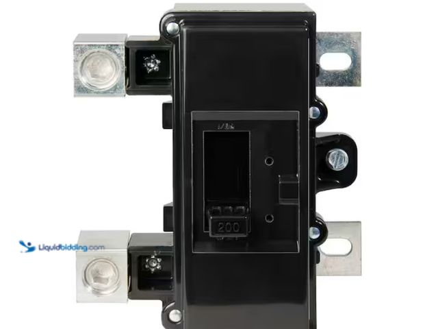 Lot 49-1547796 - Square D QO 200 Amp 22k AIR QOM2 Frame Size Main Circuit Breaker for QO and Homeline Load Centers, M...